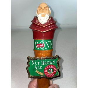 Mad Monk Nut Brown Ale Beer Tap Handle 11"